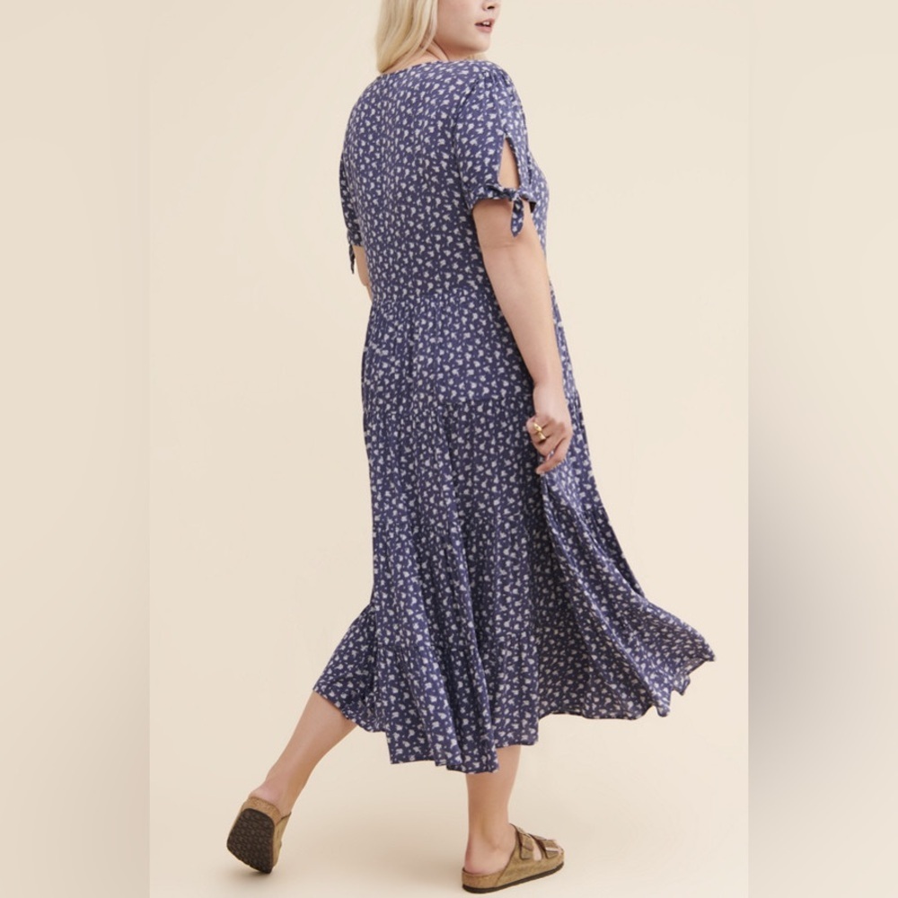 Indigo Dreams dress Floral Blue Dress - Picture 3 of 11